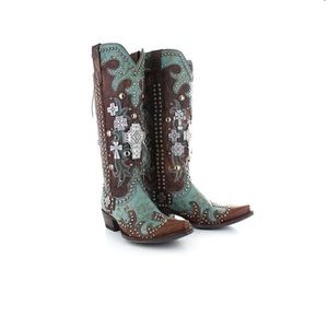 Old Gringo Double D Ranch
Women's Boots - Ammunition
- Brown / Turquoise